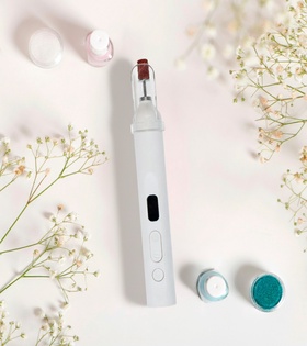 Машинка для маникюра LMM-01-05, 5 насадок, 2 Вт, АКБ, белый