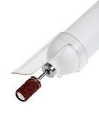 Машинка для маникюра LMM-01-05, 5 насадок, 2 Вт, АКБ, белый - Фото 5