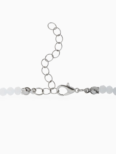 Набор 2 предмета: колье, серьги «Трансформеры» жемчуг со стразами, белый в серебре