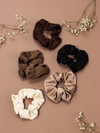 Резинки для волос «Орбита», набор 5 шт., 10 см, МИКС