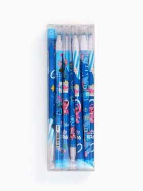 Ручка пиши-стирай, 0.5 мм, синяя паста, 12 шт., «Стич» (комплект 12 шт)