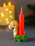 Фигурка-подсвечник со свечой «Коняшка с банкнотами и подковой», полистоун, d=2.3 см, 5.3×4×6 см - Фото 5