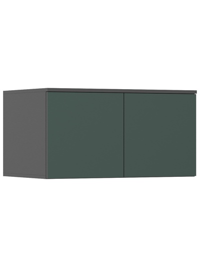 Шкаф – антресоль для двухстворчатого шкафа «Норд», 800×510×418 мм, цвет изумруд/графит