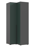 Шкаф угловой двухстворчатый «Норд», 906×906×2236 мм, цвет изумруд/графит - Фото 1