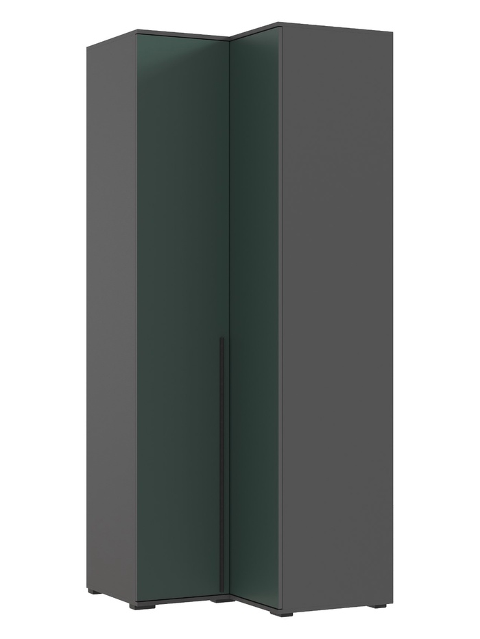 Шкаф угловой двухстворчатый «Норд», 906×906×2236 мм, цвет изумруд/графит - Фото 1