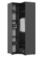 Шкаф угловой двухстворчатый «Норд», 906×906×2236 мм, цвет изумруд/графит - Фото 2