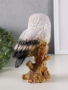 Фигура полистоун «Сова на коряге», с глиттером, 22×14 см - фото 6867593