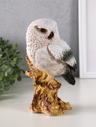 Фигура полистоун «Сова на коряге», с глиттером, 22×14 см - Фото 4