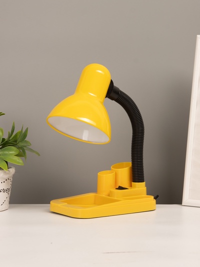 УЦЕНКА Лампа настольная «Мудрец» Е27 40W, 220В желтый 18×11.5×33 см RISALUX