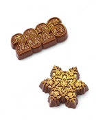 Шоколадная фигурка «Снежинка 2026», бельгийский шоколад, 160 г - Фото 5