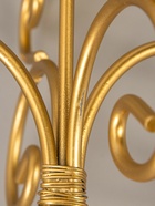 УЦЕНКА Подсвечник на 5 свечей «Вазон. Завитки», металл под золото, 21.5×21.5×27 см - Фото 6