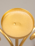 УЦЕНКА Подсвечник на 5 свечей «Вазон. Завитки», металл под золото, 21.5×21.5×27 см - Фото 9