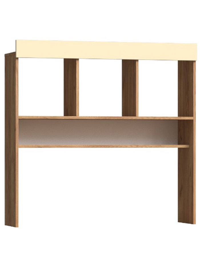 Надстройка для стола «Челси» Color, 1100×286×1064 мм, цвет слоновая кость/дуб крафт - Фото 1