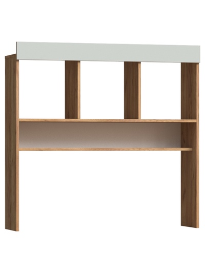 Надстройка для стола «Челси» Color, 1100×286×1064 мм, цвет мята тёмная/дуб крафт