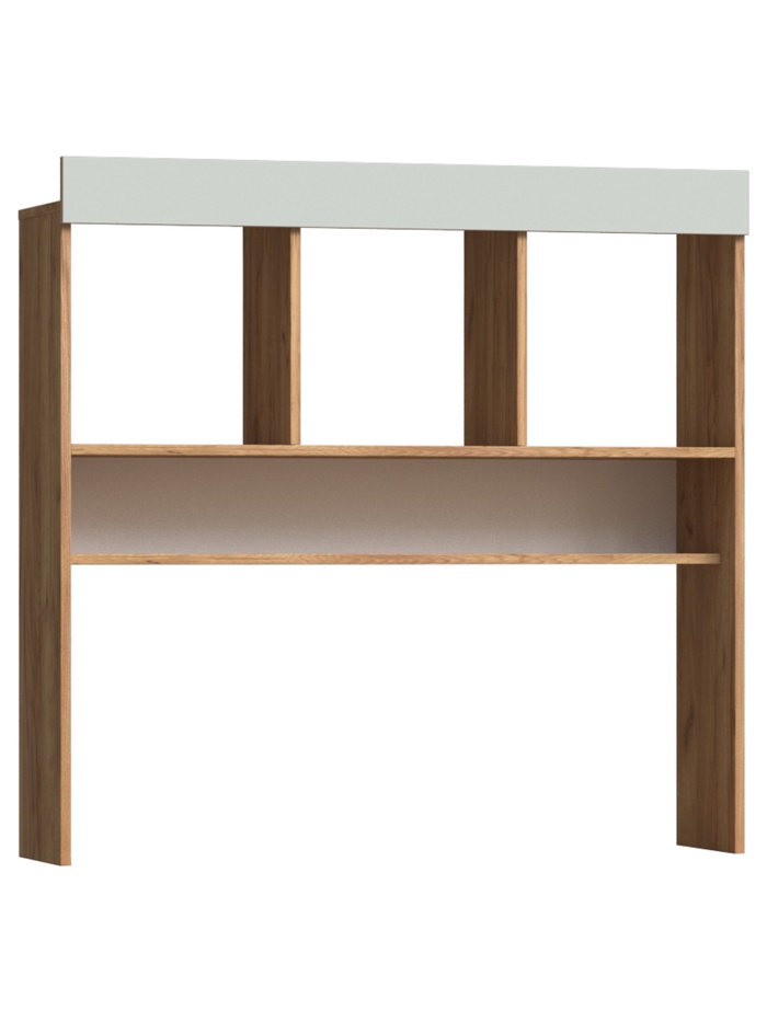 Надстройка для стола «Челси» Color, 1100×286×1064 мм, цвет мята тёмная/дуб крафт - Фото 1