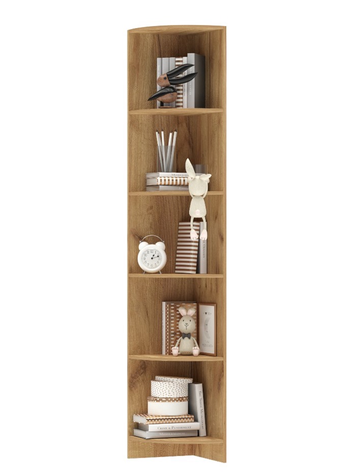 Стеллаж угловой «Мартина», 380×380×2200 мм, цвет дуб крафт - Фото 1