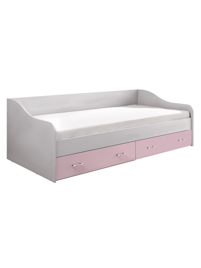 Кровать односпальная «Вега» Fashion 1, 2 ящика, 2032×952×650 мм, цвет белый