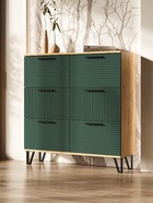 Обувница «Флэш», 1000×300×1030 мм, цвет браш мени грин/дуб крафт - Фото 1