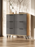 Обувница «Флэш», 1000×300×1030 мм, цвет браш графит/дуб крафт - Фото 1