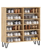 Обувница «Флэш», 1000×300×1030 мм, цвет браш графит/дуб крафт - Фото 2