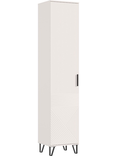 Шкаф – пенал закрытый «Флэш», 450×410×2130 мм, цвет кашемир/кашемир