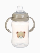 Поильник - непроливайка Baby Bear новогодний с силиконовым носиком, 270 мл., бежевый Mum&Baby - Фото 2