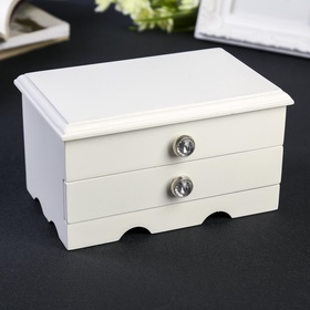 {{photo.Alt || photo.Description || 'УЦЕНКА Шкатулка для украшений «Комод с ящиком», дерево, белая, 9×10×16 см'}}