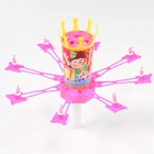 УЦЕНКА Свеча для торта музыкальная «Цветок», розовая, 15×5 см - Фото 4