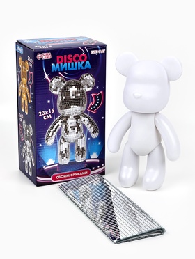 {{photo.Alt || photo.Description || 'УЦЕНКА Декор фигурки зеркальной мозаикой «Медведь», серебро'}}