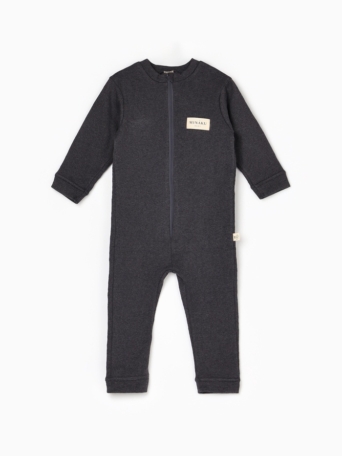 Термокомбинезон детский MINAKU, рост 92 см, графит меланж - Фото 1