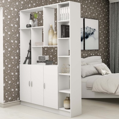 УЦЕНКА Стеллаж-перегородка Гамма, 1500х2076х330, Белый