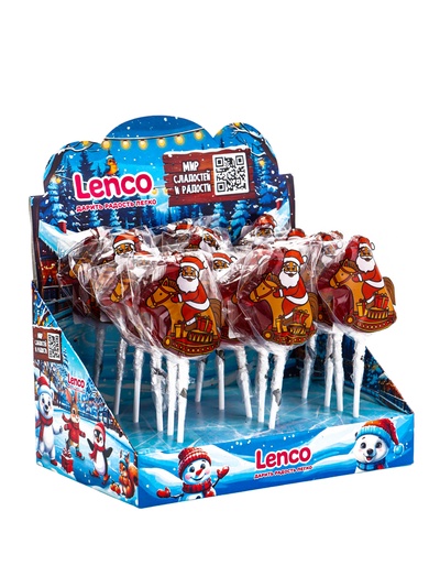 Карамель леденцовая «Дедушка мороз», малина со сливками, 22 г