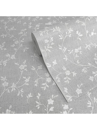 Обои антивандальные Flizelini Anna 1868 – 21, на флизелиновой основе, 1.06×10 м, цвет белый/серый