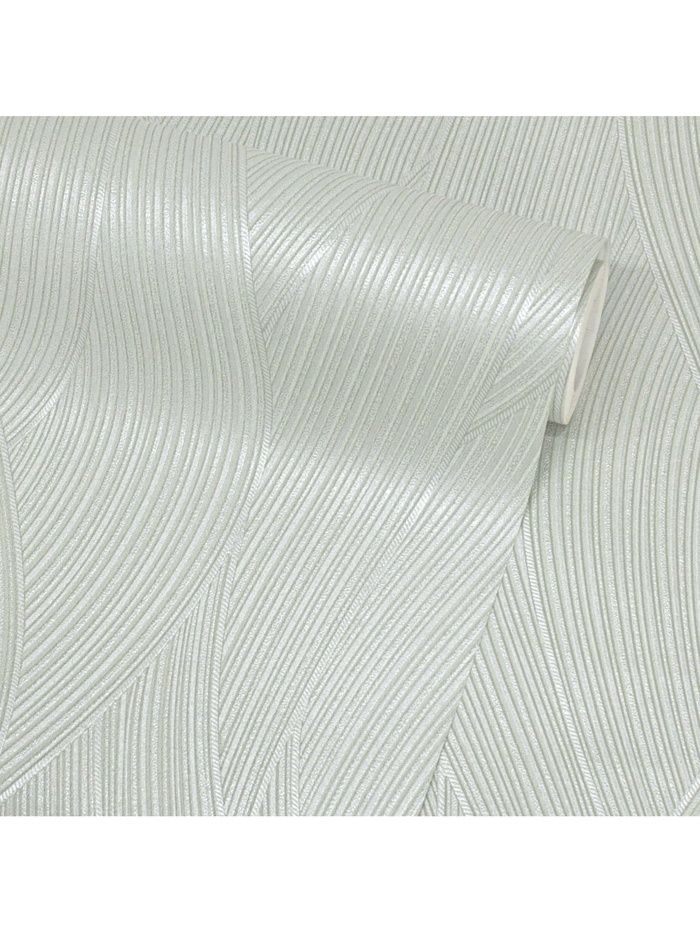 Обои антивандальные Flizelini Wave 1878 – 72, на флизелиновой основе, 1.06×10 м, цвет зелёный - Фото 1