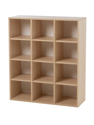 Шкаф для детских горшков, на 12 мест, 900×330×1200 мм, цвет клён танзау