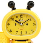 УЦЕНКА Будильник «Пчела», с карандашницей, дискретный ход, d=9 см, 14.5×14 см, желтый - Фото 5