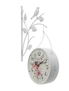 УЦЕНКА Часы настенные интерьерные «Птичка на ветке», двусторонние, на подвесе, d=23 см, от батареек 2хАА 10931646