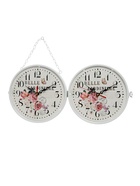 УЦЕНКА Часы настенные интерьерные «Птичка на ветке», двусторонние, на подвесе, d=23 см, от батареек 2хАА 10931646