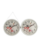 УЦЕНКА Часы настенные интерьерные «Птичка на ветке», двусторонние, на подвесе, d=23 см, от батареек 2хАА 10931646