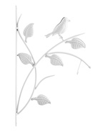 УЦЕНКА Часы настенные интерьерные «Птичка на ветке», двусторонние, на подвесе, d=23 см, от батареек 2хАА 10931646