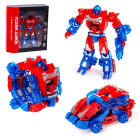 {{photo.Alt || photo.Description || 'УЦЕНКА Робот - трансформер «Часы», трансформируется в робота и машинку, цвет красный,'}}