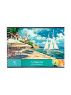 Альбом для рисования BG «Пейзажи» А4, 32 листа, на гребне, обложка из мелованного картона, МИКС - Фото 5