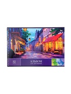 Альбом для рисования BG «Пейзажи» А4, 32 листа, на гребне, обложка из мелованного картона, МИКС - Фото 9