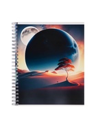 Набор тетрадей Calligrata «Космический пейзаж», 96 листов, в клетку, обложка из мелованного картона - фото 119550329