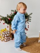 Костюм детский (кофта, брюки) флисовый«Крошка Я» Happy camper, рост 80-86, голубой - фото 58042469