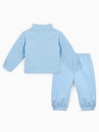 Костюм детский (кофта, брюки) флисовый«Крошка Я» Happy camper, рост 80-86, голубой - фото 60867078