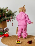 Костюм для девочки (кофта, брюки) флисовый«Крошка Я» Adventure, рост 80-86, розовый - фото 58042494