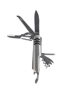 Швейцарский нож 11 в 1: ножницы, отвёртка, нож, штопор, пилы, открывалки, консервный нож, шило, напильник, нитевдеватель - Фото 1