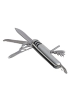 Швейцарский нож 11  в 1: ножницы, отвёртка, нож, штопор, пилы, открывалки, консервный нож, шило, напильник, нитевдеватель - фото 54809312