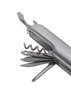 Швейцарский нож 11 в 1: ножницы, отвёртка, нож, штопор, пилы, открывалки, консервный нож, шило, напильник, нитевдеватель - Фото 4